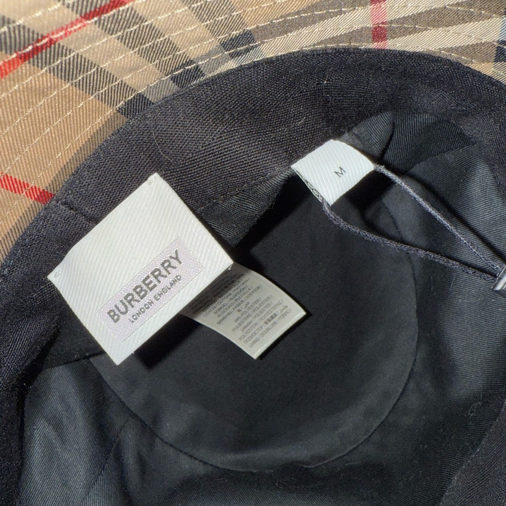 COPY - Burberry Beige Check Bucket Hat - Picture 5 of 5